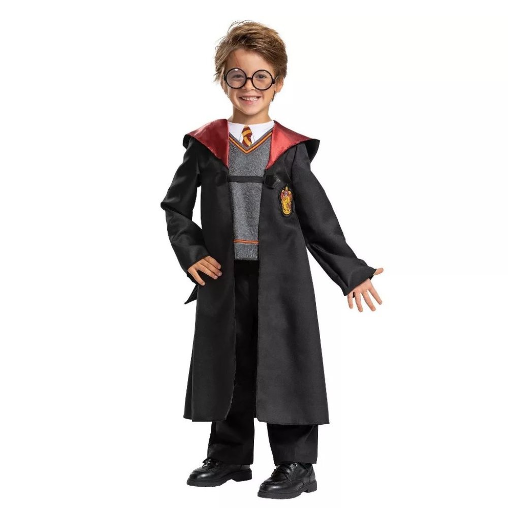 Toddler Harry Potter Classic Halloween Costume Top w Attached Robe 2T 3T/4T NWT